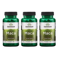 Swanson Maca 500 Milligrams 100 Capsules (3 Pack)
