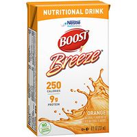 Boost Breeze Nutritional Drink, Orange, 8 fl oz Box, 27 Pack