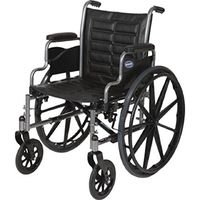 Lightweight Manual Wheelchair (Invacare Tracer EX2 - Size 18 x 16 - Medium, TREX28RP w/Elevated Legrests, T94HA & Removable Desk-Length Arms)