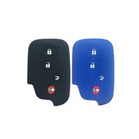 Black and Navy Blue Key Fob Case Cover Jacket Keyless Remote Smart Key Fob Skin Clicker Case Skin Cover for Lexus GS430 GS300 IS350 IS250