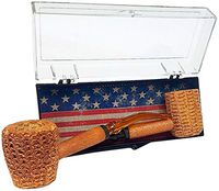 Let Freedom Ring Gift Set of Two Corncob Pipes - 1 Bent & 1 Straight - 5627