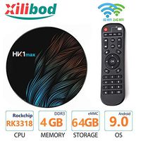 Toplevel Android TV Box 9.0 HK1 Max 4GB RAM 64GB ROM RK3328 5.8G/2.4G WiFi with Bluetooth 3D 4K 1080P Smart TV Box