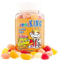 Gummi King Fiber Supplement, Strawberry/Lemon/Orange/Grape/Cherry/Grapefruit, 60 Count