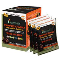 Perfect Amino Power Meal Replacement Shakes, High Nutrition Vegan Protein Powder Drink with MCT Oil, Keto Friendly, Zero Sugar Weight Loss Gluten Free Supplement, Carb 10 (to-Go Packets, Chocolate)