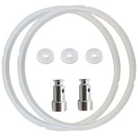 Rubber Gasket and Universal Replacement Floater Sealer for 5 & 6 Quart Power Pressure Cookers, Such as XL, IP-DUO60, IP-LUX60, IP-DUO50 and IP-LUX50