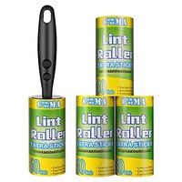 Commema Lint Rollers for Pet Hair Extra Sticky, Pet Hair Remover, Lint Remover with 3 Refills,240 Total Sheets, Lint Roller Set Brush for Dog & Cat Hair Removal, Clothes, Furniture