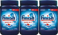 Finish Max in 1 Powerball, 110ct, Wrapper Free Dishwasher Detergent Tablets, 3 Pack