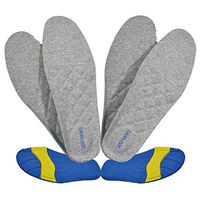 Mens Germanium Infused Anti Fungal Odor Max Dry Circulation PU Foam Insoles for Greater Comfort & Sole Pain Relief (8.5-2 Pairs)