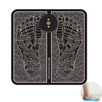 DONGBALA Foot Massager Mat, Acupressure Relaxation Reflexology Mat USB Charging Pain Relief and Muscle Relaxation for Plantar Fasciitis Heel Arch Pain & Stress Black