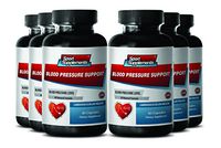 High Blood Pressure Supplement - Premium Blood Pressure Support - Dietary Supplement (6 Bottles 360 Capsules)