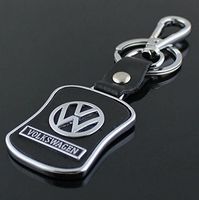 VW Volkswagen Emblem Keychain Keyring Logo Fashion Black Titanium Symbol Sign Badge Personalized Custom Logotipo Quality Metal Alloy Nice Gift for Man Woman