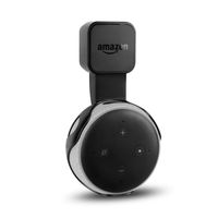 Outlet Wall Mount Hanger Holder Stander for Echo Dot 3rd Generation Space Saving Accessories for Your Smart Home Speakers Without Messy Wires or Screws in Kitchens, Bathroom and Bedroom Black
