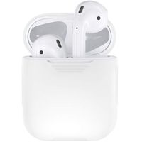XYanXXX Shockproof Soft Silicone Protector Case Cover Shield for Apple AirPods Earphones White