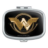 Wonder Woman Movie Golden Lasso Logo Rectangle Pill Case Trinket Gift Box