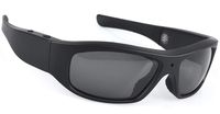 Forestfish Camera Sunglasses Video Recording Glasses 1080P HD Video Recording Camera with 16GB TF Card, Black