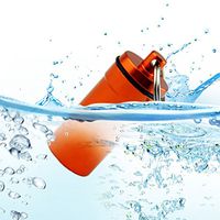 Forfar Waterproof Aluminum Pill Case Pill Box Pill Pill Tablet Box Case Medicine Storage Holder with Keychain Perfect for Outdoor Camping & Traveling