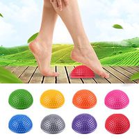 2 PCS Foot Spiky Massage Balls,PVC Inflatable Half Yoga Foot Trigger Points Exercises Fitness Balance Ball for Deep Tissue Massage,Feet,Back,Hand, Muscles, Acupressure & All Over Body (Pink)