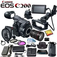 Canon EOS C200 EF Cinema Camera and 24-105mm Lens Kit with 32GB CF Card and More