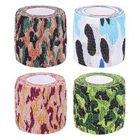 LiangGui 4 Pack Multifunction Self-Adhesive Protective Camouflage Tape Wrap for Gun Rifle Shotgun Camping Hunting