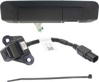 Tailgate Handle and Back Up Camera Kit Compatible with Toyota Tacoma 2009-2014 Outside Textured Black with Key Hole