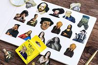 Famous Art History Paintings and Artists Vinyl Stickers Decal Set Includes Mona Lisa Scream Shakespeare Last Supper and More