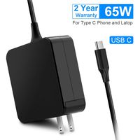 65W/61W USB C AC Charger, Rocketek Type C Power Adapter Charger Compatible with Mac Book/Pro, Lenovo, ASUS, Acer, Dell, Xiaomi, Huawei Matebook, HP and Other Laptops or Smart Phones with The USB C