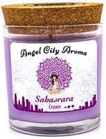 Angel City Aroma Chakra Sahasrara (Crown) - Vetiver, Original Los Angeles Farmers Market Scented Candles, 6.3 oz. Soy Vegetable Wax, Phlates Free, (Crown)
