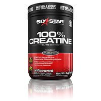 Six Star Elite Series 100% Micronized Creatine Monohydrate Powder, Muscle Builder & Recovery, Unflavoured, 80 Servings (400g)