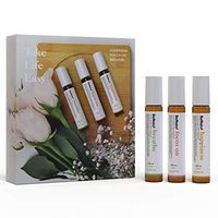 Benatu Essential Oil Blends Set - Breathe, Focus on, Happiness - Organic Aromatherapy Therapeutic Grade Roll On Kit for Massage and Relaxation 10ml Each