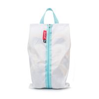 pack all Ultra-Light Water Resistant Travel Shoe Bags,Shoe Storage Organizer Shoe Pouch with Zipper,for Men and Women (White)
