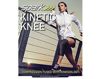 Spark Kinetic Knee Sleeve – Compression Knee Sleeve with Embedded Kinesiology Tape – Size Small