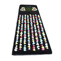 Xch Reflexology Massage Mat Foot Stone Foot Leg Pain to Relieve Walk Massager Mat Health Care Acupressure Mat Pad Massageador for Relaxing Pressure Muscle Pain Relieve