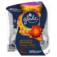 Glade Plugins Scented Oil Air Freshener 2 Piece Refill, Blooming Desert Night, 1.34 Fluid Ounce