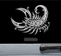 Tribal scorpio sign Vinyl Decal Sticker (SILVER)