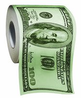 Hundred Dollar Bill Money Toilet Paper-Novelty Funny Gag Gift Toilet Paper