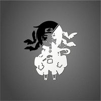 Wallner 2pcs Anime Naruto Uzumaki Metal Decal Sticker for Cellphone and Laptop (Silver) (Uchiha Itachi)