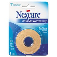 First Aid Waterproof Tape w/Dispenser, 1"x180", Flexible