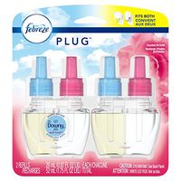 Febreze Noticeable with Downy April Fresh Scent Dual Oil Refill Air Freshener, 2 ct