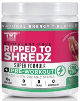 Ripped to Shredz Preworkout Drink for Hardcore Improvement & Performance.Boosts Energy,Motivation,Builds Muscle, Promotes Muscle Recovery,for Men and Women (15 Serving, Cherry Bomb Pop)
