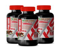Brain Support Supplement Improve Memory Focus and Brain Function - Pine BARK Extract 100 MG - Natural Appetite SUPPRESSANT - Vision Support Eye Formula Supplement - 3 Bottles 180 Softgels