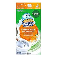 Scrubbing Bubbles Fresh Brush Toilet Cleaning System Starter Kit, Citrus (Pack of 2)