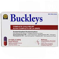 Buckleys Cold Relief Gel Caps, 24 Count