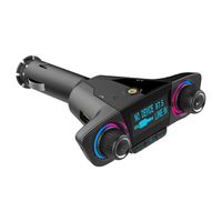 Belloc 2019 BT06 Wireless In-Car Bluetooth FM Transmitter Dual USB Charger Input TF Card