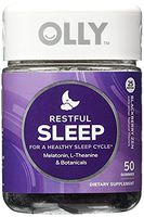 OLLY Restful Sleep Gummy Supplements, Blackberry Zen,1Pack ( 100 Count Each ) Ilylew
