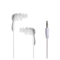 MIUSUK 100% Waterproof Swimming Earphone for Underwater MP3 Player in-Ear Design 6 Pairs Replacement Ear Bud Tips(White 35'')