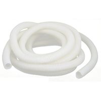 Corrugated Wire Lead Cable Tube Conduit Hose 25x21mm Dia 5M Beige