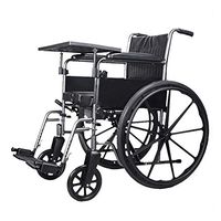 Folding Wheelchair with Toilet Table Dining Table Multifunctional Comfort Portable Elderly Disabled Home Accompanying Wheelchair