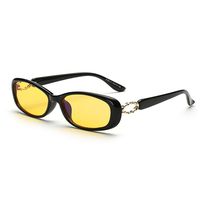 Cyxus Computer Glasses Retro Classic Anti Blue Light Eye Fatigue Gaming Eyewear Vintage for Women Men (8100 Black Yellow Lens)