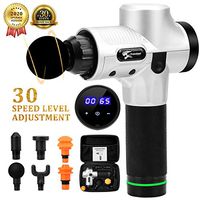 Upgraded Massage Gun, Deep Tissue Percussion Muscle Massager Pain Relief, with 6 Massage Heads Handheld Vibration Portable Super Quiet Brushless Motor