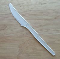 Knife - 100% Compostable, Strong mid-Size, Elegant and Classy Bright White Finish, Knife-WHTM (1000)